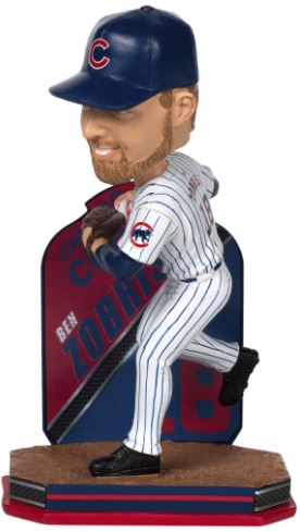 Ben Zobrist ボブルヘッド人形 Chicago Cubs Ben Zobrist Chicago Cubs Name & Number MLB Bobblehead – National