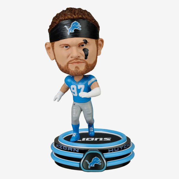 Aidan Hutchinson Detroit Lions LED Neon Bighead NFL Football