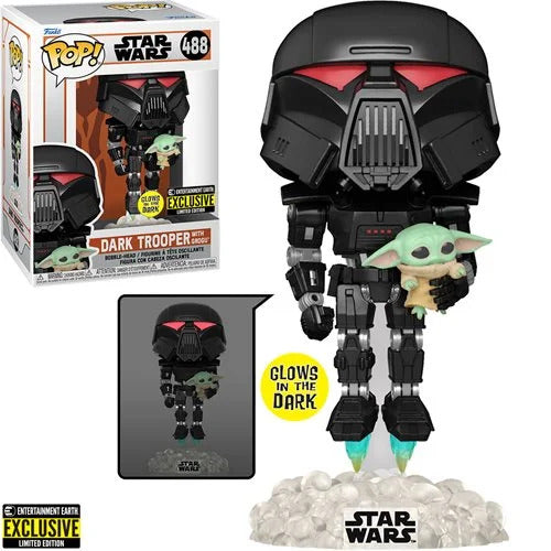 Dark Trooper With Grogu Funko Pop! Star Wars The Mandalorian