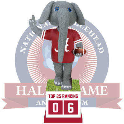 Big Al Alabama Crimson Tide Football Top 25 Ranking Tracker Bobblehead (Presale)