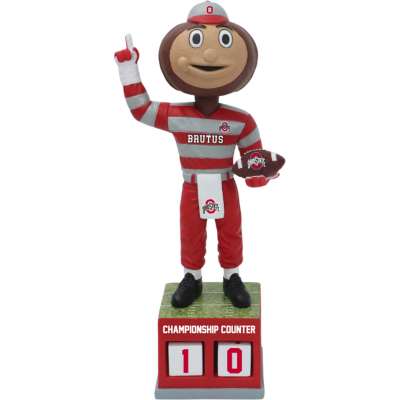 【BOBBLE HEAD】BUCKEYES BRUTUS Brutus Buckeye Ohio State Buckeyes Football Championship Counter