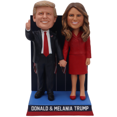 Donald and Melania Trump Election Night Victory Dual Bobblehead