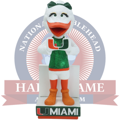 Gertrude “Gigi” the Ibis Miami Hurricanes Female Mascot Bobblehead (Presale)