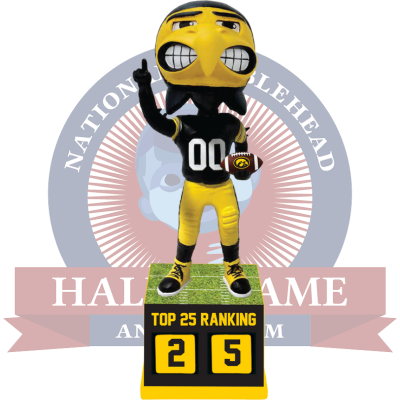 Iowa Hawkeyes Football Top 25 Ranking Tracker Bobblehead