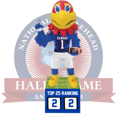 Kansas Jayhawks Football Top 25 Ranking Tracker Bobblehead
