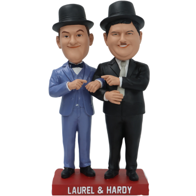 Laurel & Hardy Dual Bobblehead – National Bobblehead HOF Store