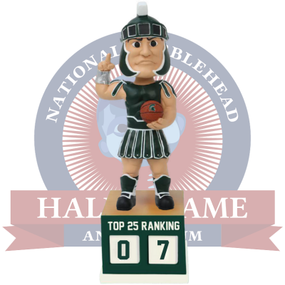 Michigan State Spartans Basketball Top 25 Ranking Tracker Bobblehead