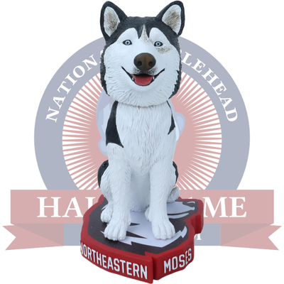 siberian mose Moses Northeastern Huskies Live Husky Bobblehead – National Bobblehead HOF  Store