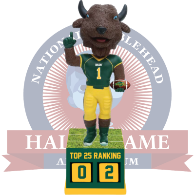 North Dakota State Bison Football Top 25 Ranking Tracker Bobblehead