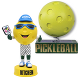 Pickleball Bobbleheads Featuring Kitchen and Pickleball