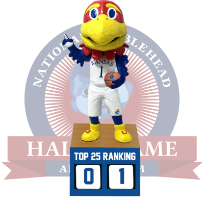 Kansas Jayhawks Basketball Top 25 Ranking Tracker Bobblehead
