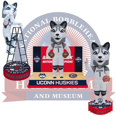 UConn Huskies 2024 NCAA Men's Basketball National Champions Bobbleheads (Presale)