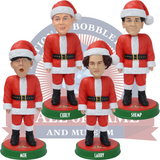 The Three Stooges Santa Bobbleheads