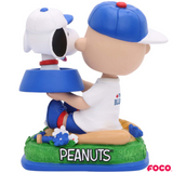 Charlie Brown & Snoopy Peanuts Dual Mini Bighead MLB Bobbleheads