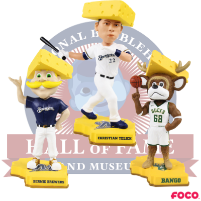Cheesehead Bobblehead Series Featuring Bucks and Brewers Unveiled » Urban  Milwaukee