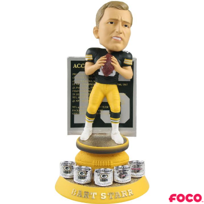 Green Bay Packers Framed Jersey Bobbleheads - Featuring Aaron