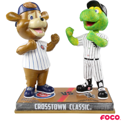 FOCO Chicago Cubs and Chicago White Sox - Clark and Southpaw Rivalry Special Edition Bobblehead