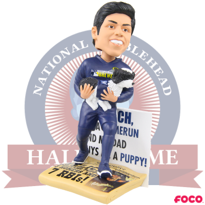 Christian Yelich and Yeli Milwaukee Brewers Puppy Dual