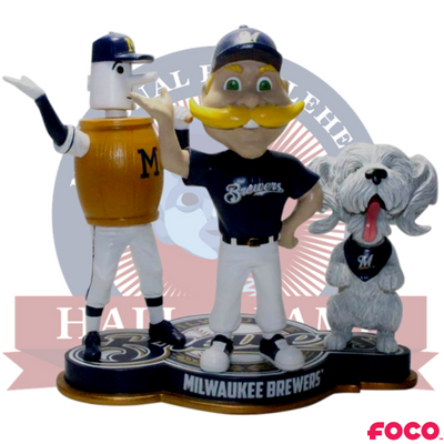 Milwaukeee Brewers Triple Mascot Bobblehead