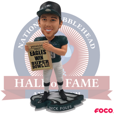 Nick Foles Super Bowl LII 52 Champions Newspaper Bobblehead