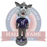 3 Foot Northwestern Wildcats Willie the Wildcat Bobblehead - National Bobblehead HOF Store