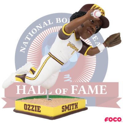 Ozzie Smith diving barehanded play 1978 Padres bobblehead - The