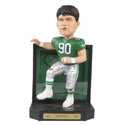 Mike Golic Sr. Philadelphia Eagles Framed Jersey Showcase Special Edition NFL Bobblehead