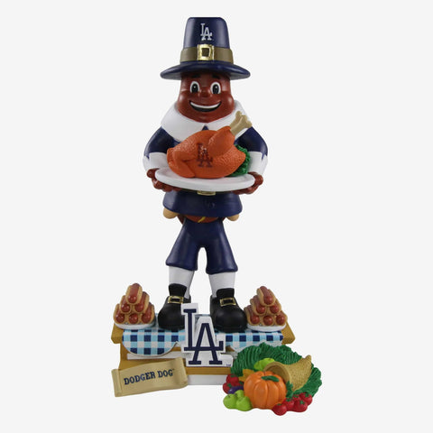 Dodger Dog Los Angeles Dodgers November Bobble of the Month Thanksgiving Bobblehead