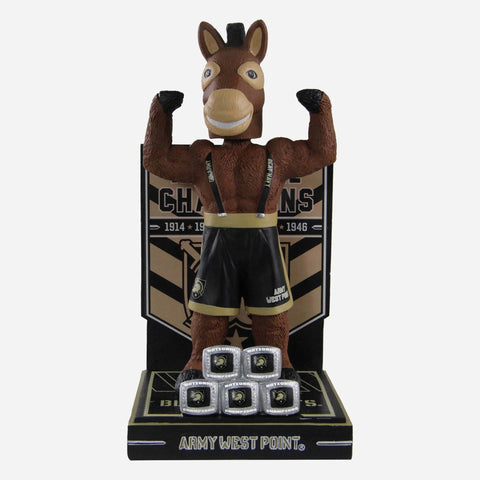 Army Mule Army Black Knights National Championship Rings Bobblehead NCAA