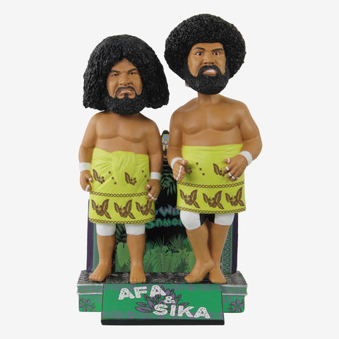 Afa & Sika The Wild Samoans Tag Team WWE Bobblehead