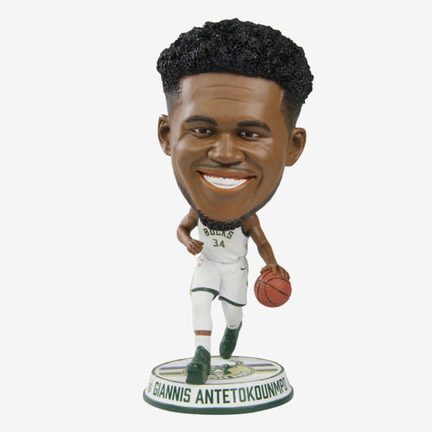 Giannis Antetokounmpo Milwaukee Bucks Home Jersey Bighead NBA Bobblehead