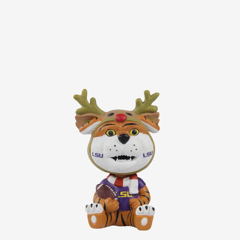 Mike The Tiger LSU Tigers Christmas Mascot Bobble Bro Mini Bobblehead NCAA