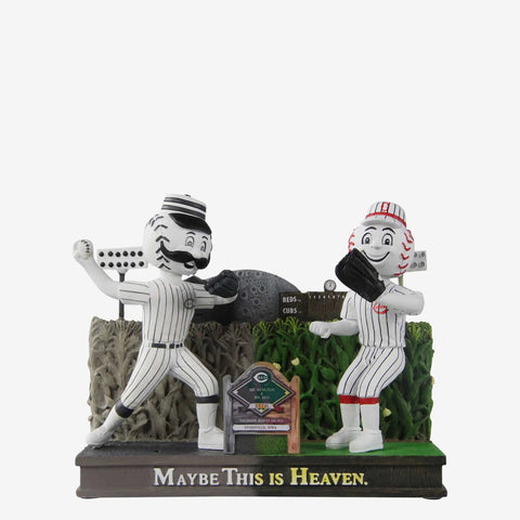 Mr. Redlegs & Mr. Red Cincinnati Reds 2022 Dyersville Cornfield Then And Now MLB Baseball Bobblehead