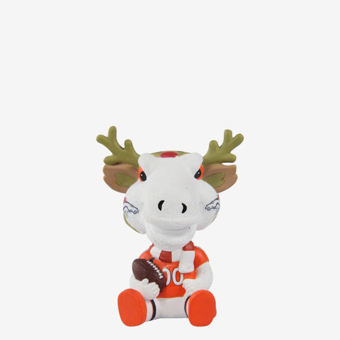 Miles Denver Broncos Christmas Mascot Bobble Bro Mini NFL Football Bobblehead