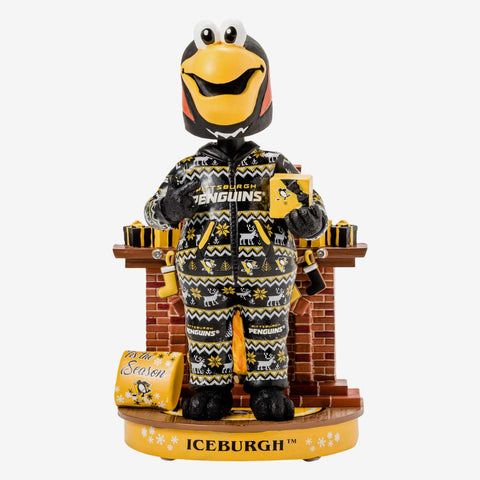 Iceburgh Pittsburgh Penguins Holiday Mascot Bobblehead NHL