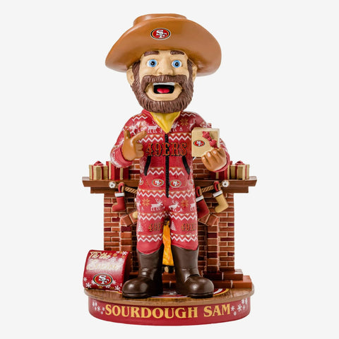 Sourdough Sam San Francisco 49ers Holiday Mascot NFL Football Bobblehead
