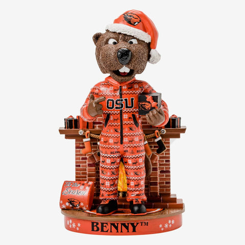 Benny Beaver Oregon State Beavers Holiday Mascot NCAA College Bobblehead