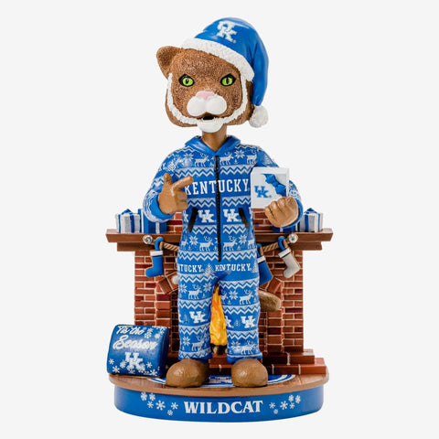 Scratch Kentucky Wildcats Holiday Mascot Bobblehead NCAA
