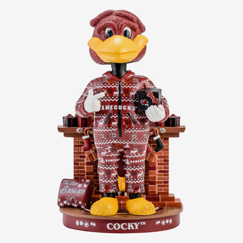 Cocky South Carolina Gamecocks Holiday Mascot NCAA College Bobblehead