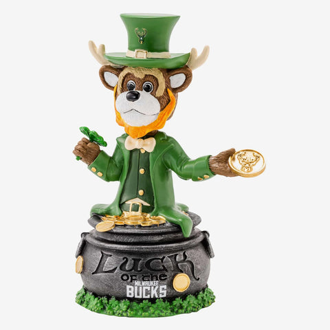 Bango Milwaukee Bucks 2023 Saint Patrick's Day NBA Basketball Bobblehead