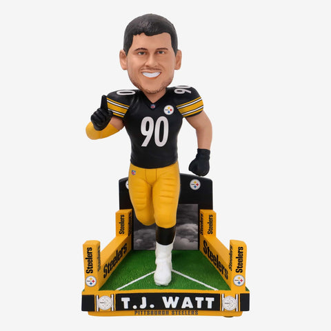 TJ Watt Pittsburgh Steelers Tunnel Entrance NFL Football Bobblehead