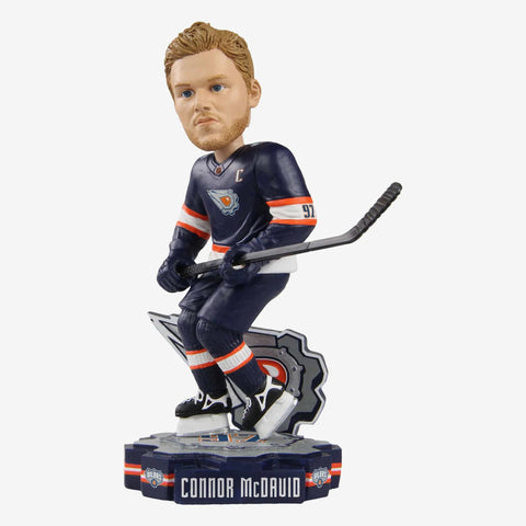 Connor McDavid Edmonton Oilers Reverse Retro Jersey NHL Hockey Bobblehead