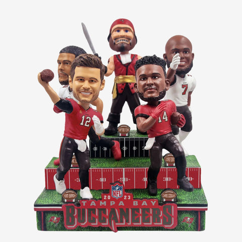 Tampa Bay Buccaneers Collage Mini Bobblehead Scene NFL Football Bobblehead