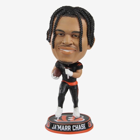Ja'Marr Chase Cincinnati Bengals 2023 Home Jersey Bighead Bobblehead NFL
