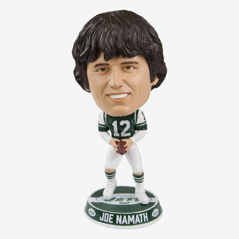 Joe Namath New York Jets 2023 Home Jersey Bighead NFL Football Bobblehead