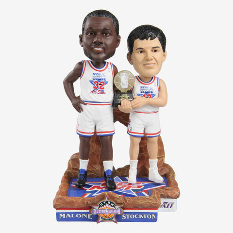 Karl Malone John Stockton Utah Jazz 1993 NBA All-Star Game MVP Dual Bobblehead