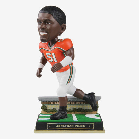 Jonathan Vilma Miami Hurricanes Gates Series NCAA College Bobblehead