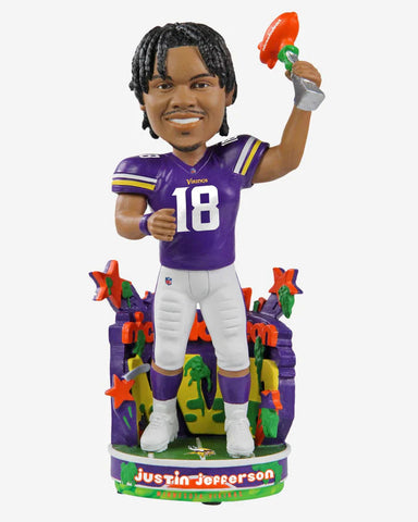 Justin Jefferson Minnesota Vikings Nickelodeon NVP NFL Bobblehead