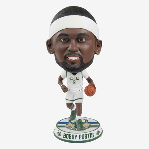 Bobby Portis Milwaukee Bucks Home Jersey Bighead NBA Basketball Bobblehead