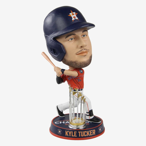 Kyle Tucker Houston Astros 2022 World Series Champions Orange Jersey Bighead Bobblehead